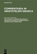 ISBN 9783112332412: Ioannis Philoponi in Aristotelis libros de generatione et corruptione commentaria
