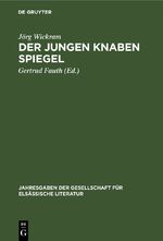 ISBN 9783112339336: Der jungen Knaben Spiegel - Mit dem Dialog eine warhafftige History von einem ungerahtnen Son