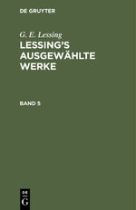 ISBN 9783112345832: Lessing’s ausgewählte Werke. Band 5