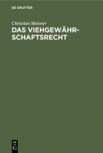 ISBN 9783112349236: Das Viehgewährschaftsrecht