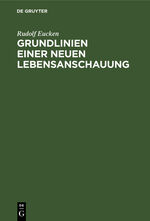 ISBN 9783112361832: Grundlinien einer neuen Lebensanschauung