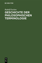 ISBN 9783112367513: Geschichte der philosophischen Terminologie – Im Umriss dargestellt