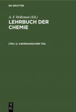 ISBN 9783112370919: Anorganischer Teil