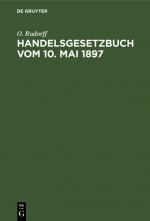 ISBN 9783112376256: Handelsgesetzbuch vom 10. Mai 1897