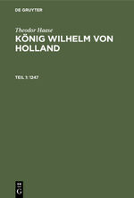 ISBN 9783112377451: Theodor Haase: König Wilhelm von Holland / 1247