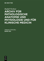 ISBN 9783112382073: Rudolf Virchow: Archiv für pathologische Anatomie und Physiologie und für klinische Medicin. Band 205