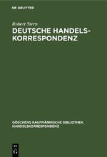 ISBN 9783112385494: Deutsche Handelskorrespondenz