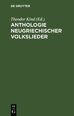 ISBN 9783112392218: Anthologie neugriechischer Volkslieder – Im Original mit deutscher Übertragung