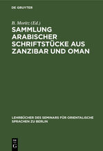 ISBN 9783112392935: Sammlung arabischer Schriftstücke aus Zanzibar und Oman