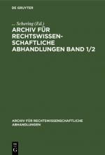 ISBN 9783112408131: Band 1 - ARCHRA-B, Band 1