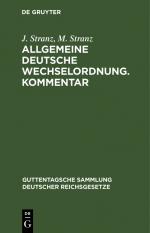 M. Stranz: Allgemeine Deutsche Wechselor M. Stranz: Allgemeine Deutsche Wechselor