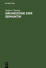 ISBN 9783112414255: Grundzüge der Semantik