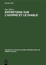 ISBN 9783112416013: Entretiens sur L'homme et le diable