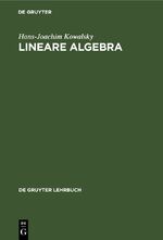 ISBN 9783112418079: Lineare Algebra