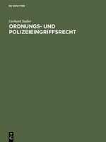 ISBN 9783112418697: Ordnungs- und Polizeieingriffsrecht