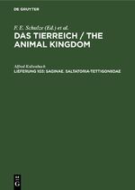 ISBN 9783112419458: Das Tierreich / The Animal Kingdom / Saginae. Saltatoria-Tettigoniidae