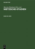 ISBN 9783112421499: Nietzsche-Studien / 2000