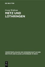 ISBN 9783112423738: Metz und Lothringen