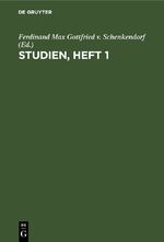 ISBN 9783112426098: Studien, Heft 1