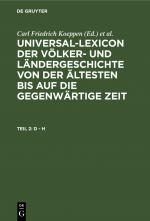 ISBN 9783112426418: Universal-Lexicon der Völker- und Ländergeschichte von der ältesten... / D - H