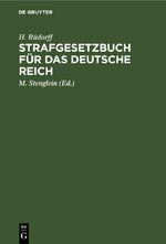 ISBN 9783112428030: Strafgesetzbuch für das deutsche Reich - Mit Kommentar