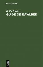 ISBN 9783112436776: Guide de Ba‘albek