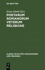 ISBN 9783112463031: Poetarum Romanorum veterum reliquiae