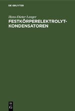 ISBN 9783112619650: Festkörperelektrolytkondensatoren