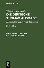 ISBN 9783112658116: Stände und Standespflichten