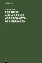 ISBN 9783112671733: Persiens auswärtige Wirtschaftsbeziehungen