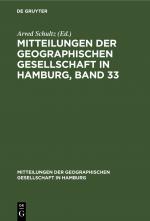 ISBN 9783112675458: Mitteilungen der Geographischen Gesellschaft in Hamburg, Band 33