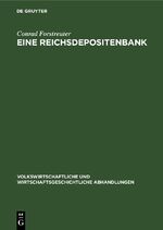 ISBN 9783112675755: Eine Reichsdepositenbank