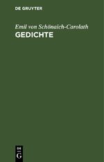 ISBN 9783112684979: Gedichte