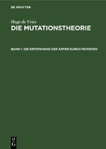 ISBN 9783112687031: Die Entstehung der Arten durch Mutation