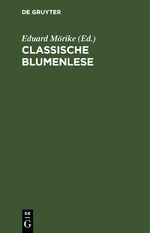 ISBN 9783112687277: Classische Blumenlese