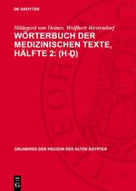 ISBN 9783112717189: Wörterbuch der medizinischen Texte, Hälfte 2: (h-ḏ)