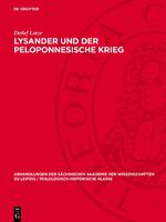 ISBN 9783112722008: Lysander und der peloponnesische Krieg