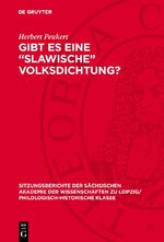 ISBN 9783112726464: Gibt es eine „Slawische” Volksdichtung?