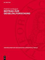 ISBN 9783112764763: Beitrag zur Geiseltalforschung