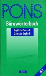 PONS Bürowörterbuch Englisch-Deutsch, Deutsch-Englisch