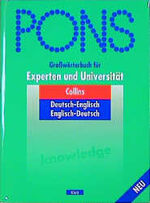 ISBN 9783125171558: PONS Grosswörterbuch – Deutsch-Englisch /Englisch-Deutsch