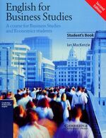 ISBN 9783125390133: English for Business. A course for Business Studies and Economics students. Student's Book. - Ian MacKenzie