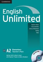 ISBN 9783125399051: English Unlimited A2 Elementary – Elementary. Teacher’s Pack (Teacher’s Book + DVD-ROM)