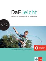 ISBN 9783126762564: DaF leicht A2.2 : Deutsch als Fremdsprache für Erwachsene. Kurs- und Übungsbuch mit Audios und Videos