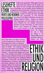 ISBN 9783126910804: Ethik und Religion : [empfohlen für die Jahrgangsstufen 11 - 13] / Lesehefte Ethik - Werte und Normen - Philosophie