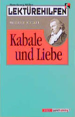 ISBN 9783129223031: Lektürehilfen Friedrich Schiller "Kabale und Liebe"