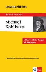 ISBN 9783129230244: Klett Lektürehilfen Heinrich von Kleist, Michael Kohlhaas – für Oberstufe und Abitur