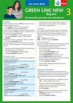 ISBN 9783129260678: Green Line New Bayern 3 - Auf einen Blick – Grammatik passend zum Schulbuch