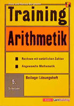 ISBN 9783129292518: Training Arithmetik, Rechnen mit natürlichen Zahlen, angewandte Mathematik, 5. Schuljahr, mit Lösungsheft-Beilage in Kartentasche