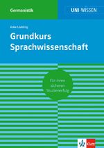 ISBN 9783129390191: Uni Wissen Grundkurs Sprachwissenschaft: Germanistik, Sicher im Studium (UNI-WISSEN Germanistik)